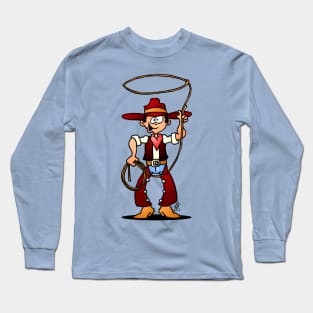 Cowboy with a lasso Long Sleeve T-Shirt